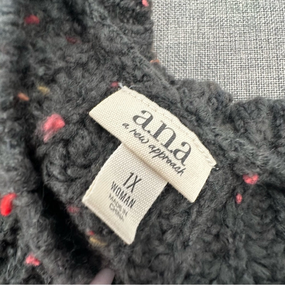 Brand New! a.n.a Womens‎ Crew Neck Long Sleeve Pullover Knit Sweater plus 1X $49 - Picture 11 of 13